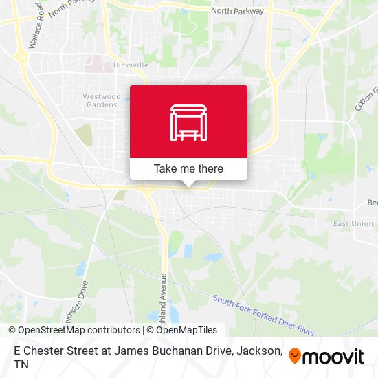 E Chester Street at James Buchanan Drive map
