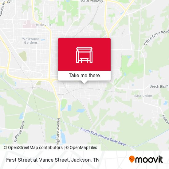 Mapa de First Street at Vance Street