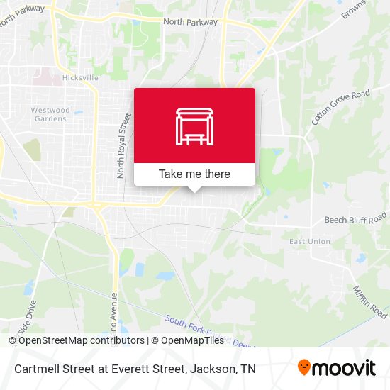 Mapa de Cartmell Street at Everett Street