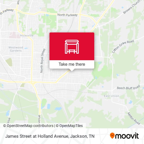 Mapa de James Street at Holland Avenue