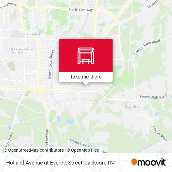 Holland Avenue at Everett Street map