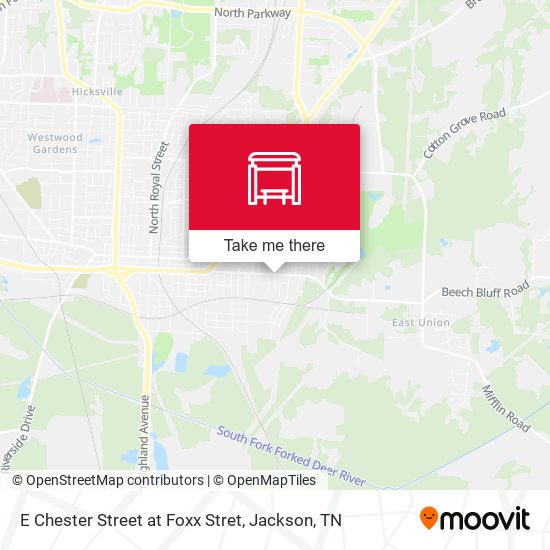 E Chester Street at Foxx Stret map
