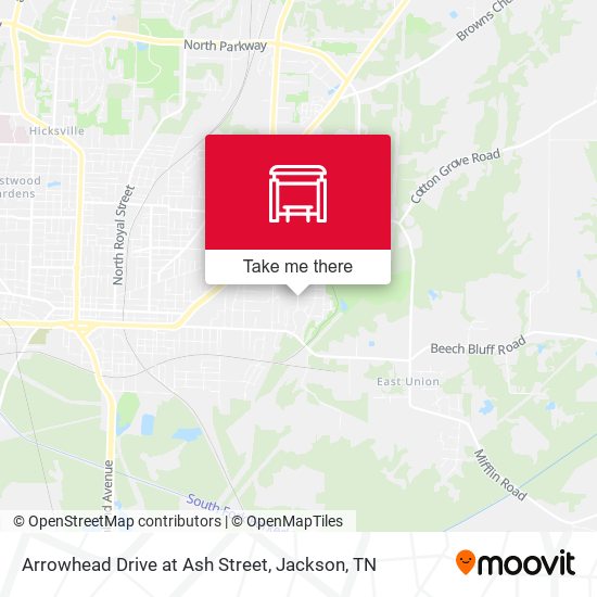 Arrowhead Drive at Ash Street map