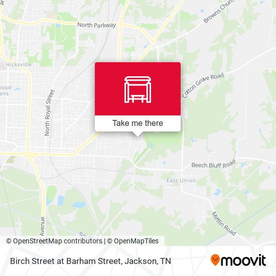 Mapa de Birch Street at Barham Street
