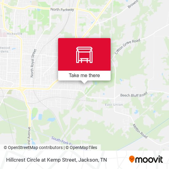 Hillcrest Circle at Kemp Street map