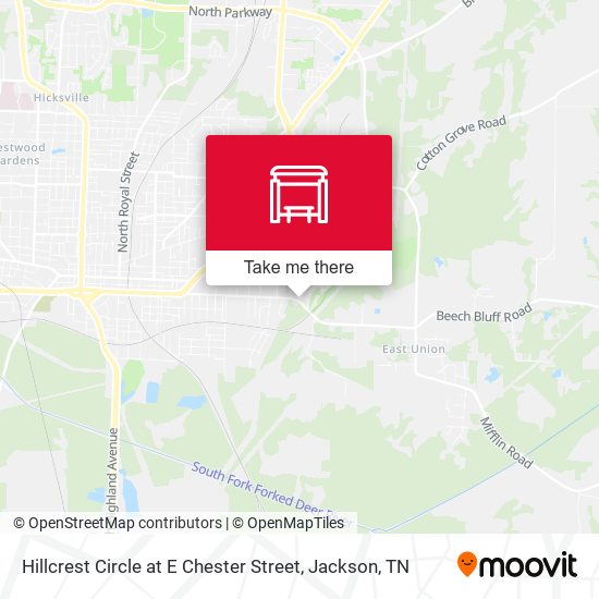 Mapa de Hillcrest Circle at E Chester Street