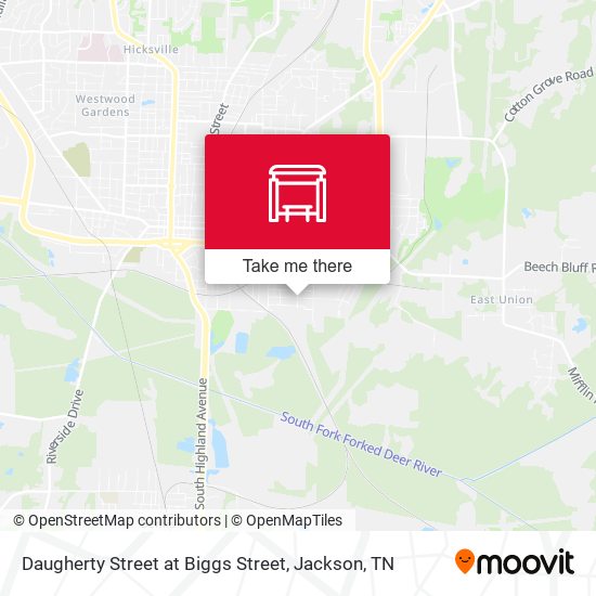 Mapa de Daugherty Street at Biggs Street