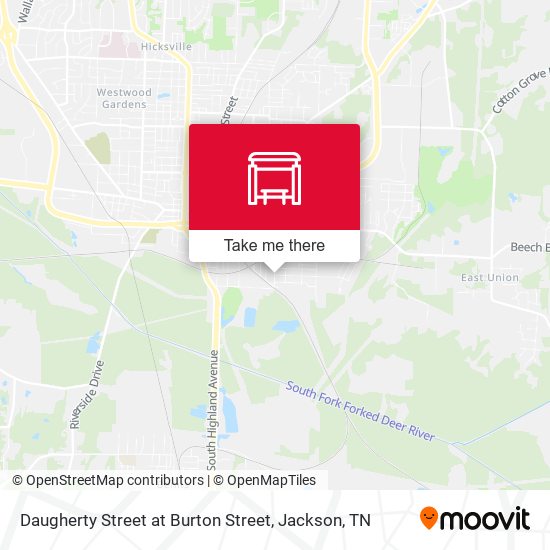 Daugherty Street at Burton Street map