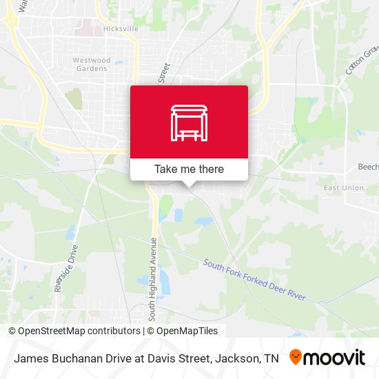 Mapa de James Buchanan Drive at Davis Street