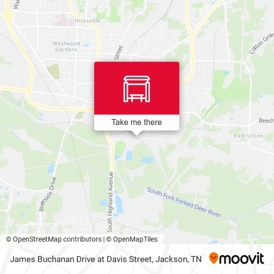 James Buchanan Drive at Davis Street map