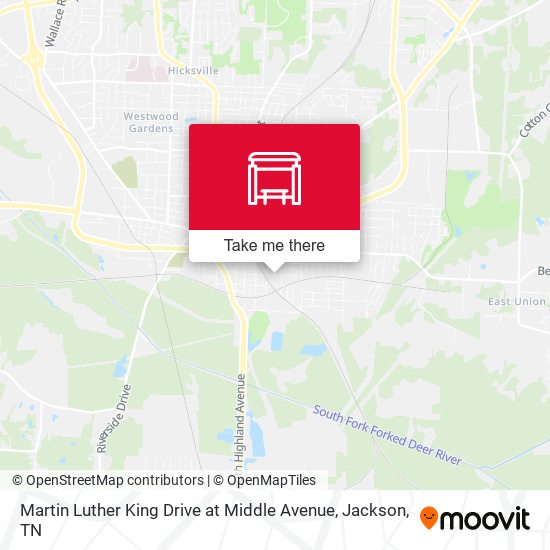 Martin Luther King Drive at Middle Avenue map