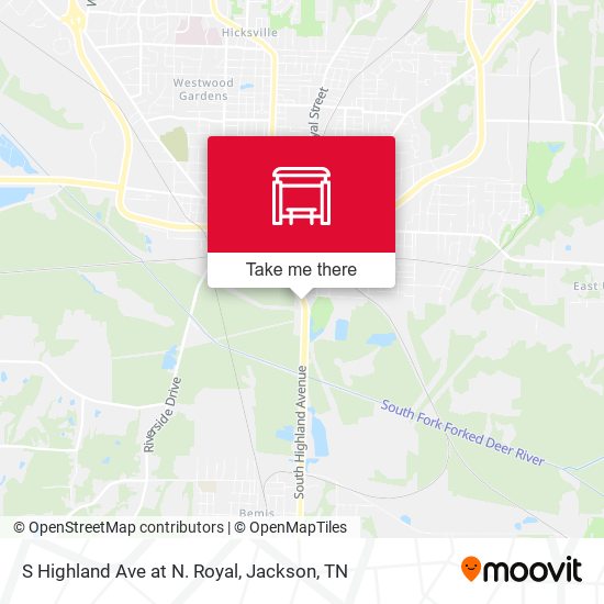 Mapa de S Highland Ave at N. Royal