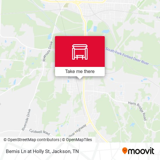 Bemis Ln at Holly St map