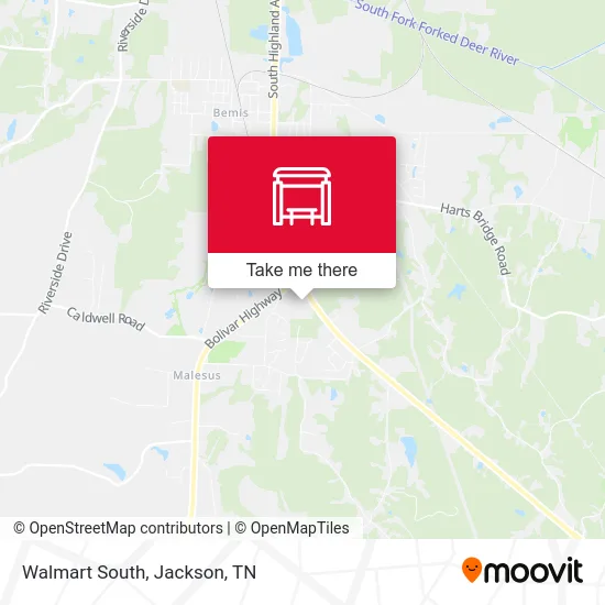 Walmart South map