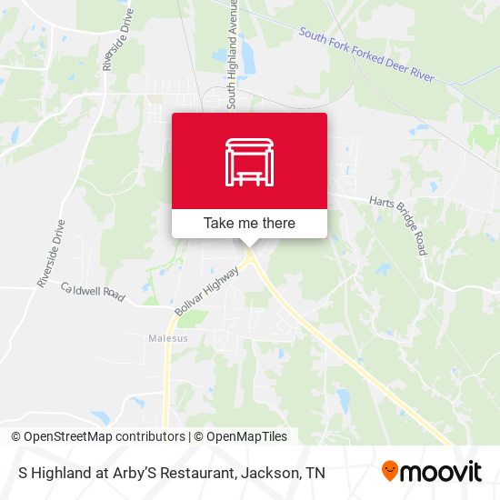 Mapa de S Highland at Arby’S Restaurant