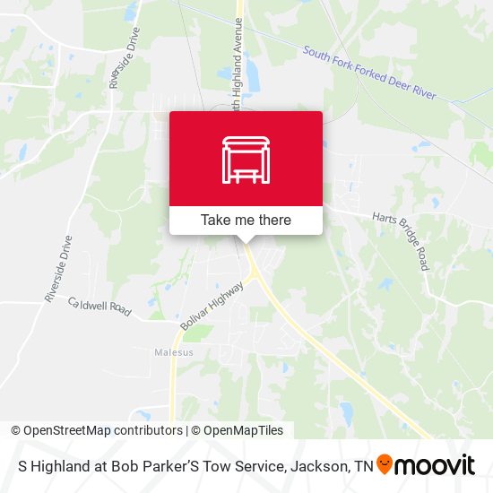 Mapa de S Highland at Bob Parker’S Tow Service