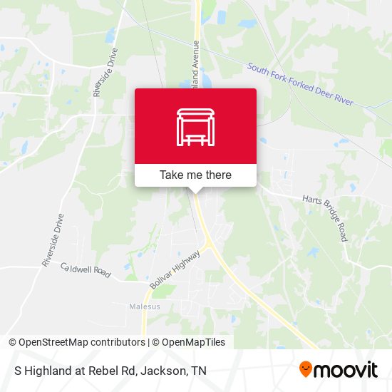 Mapa de S Highland at Rebel Rd