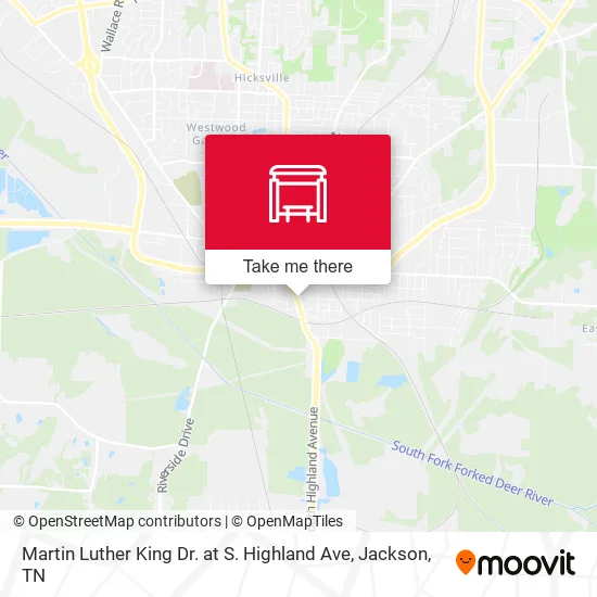 Martin Luther King Dr. at S. Highland Ave map