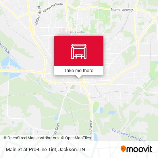 Main St at Pro-Line Tint map