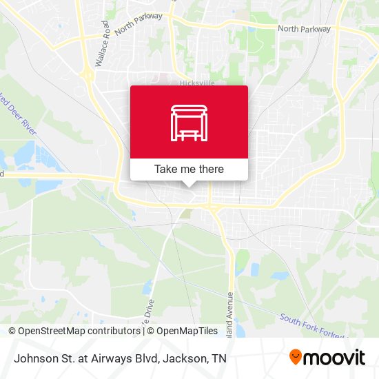 Johnson St. at Airways Blvd map