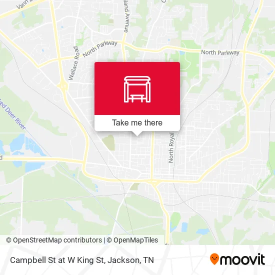 Campbell St at W King St map