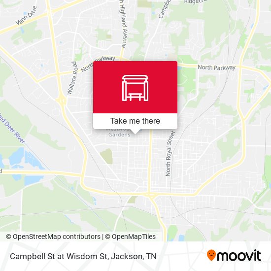 Mapa de Campbell St at Wisdom St