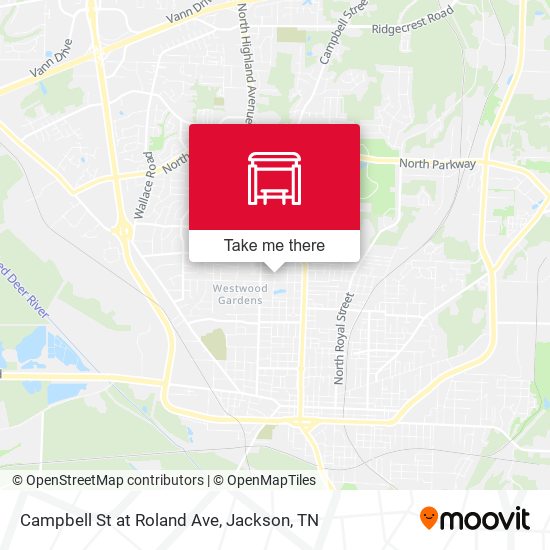 Campbell St at Roland Ave map