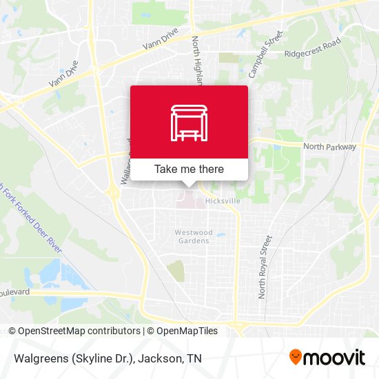 Walgreens (Skyline Dr.) map