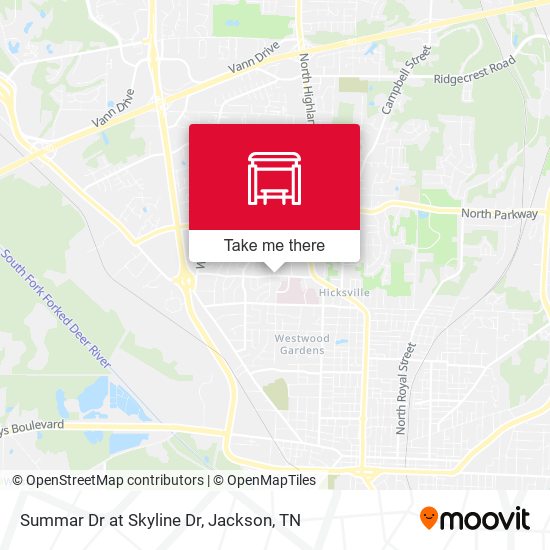 Summar Dr at Skyline Dr map