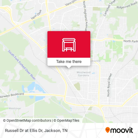 Russell Dr at Ellis Dr map