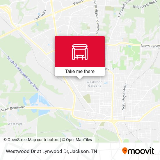 Westwood Dr at Lynwood Dr map