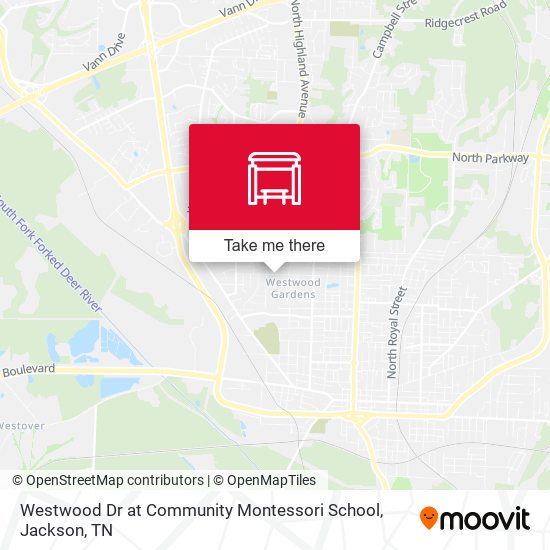 Westwood Dr at Community Montessori School map