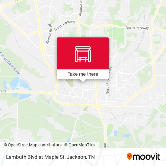 Lambuth Blvd at Maple St map