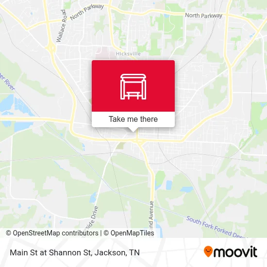 Main St at Shannon St map