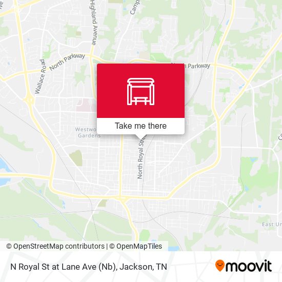 N Royal St at Lane Ave (Nb) map