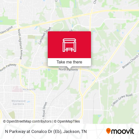 N Parkway at Conalco Dr (Eb) map