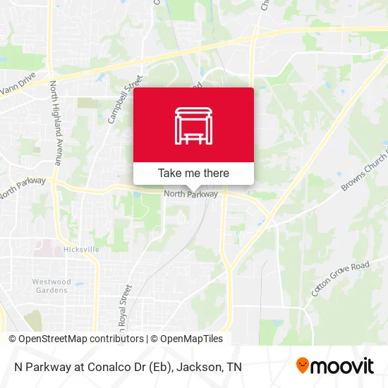 N Parkway at Conalco Dr (Eb) map
