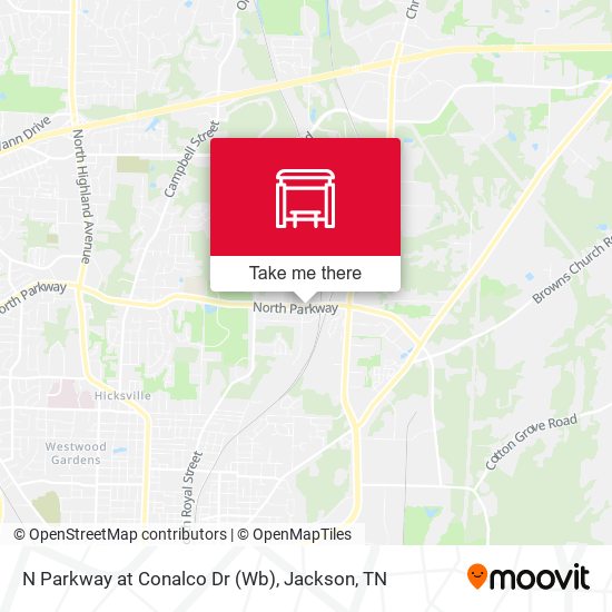 N Parkway at Conalco Dr (Wb) map
