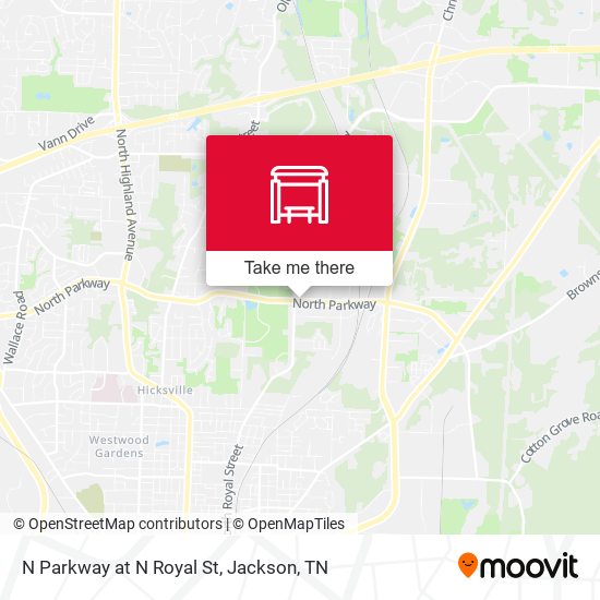 N Parkway at N Royal St map