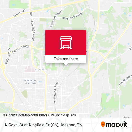 N Royal St at Kingfield Dr (Sb) map