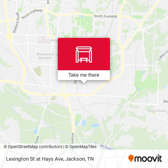 Mapa de Lexington St at Hays Ave