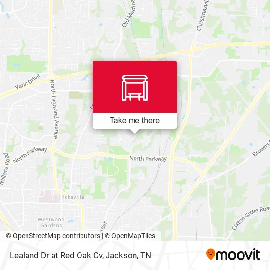 Lealand Dr at Red Oak Cv map