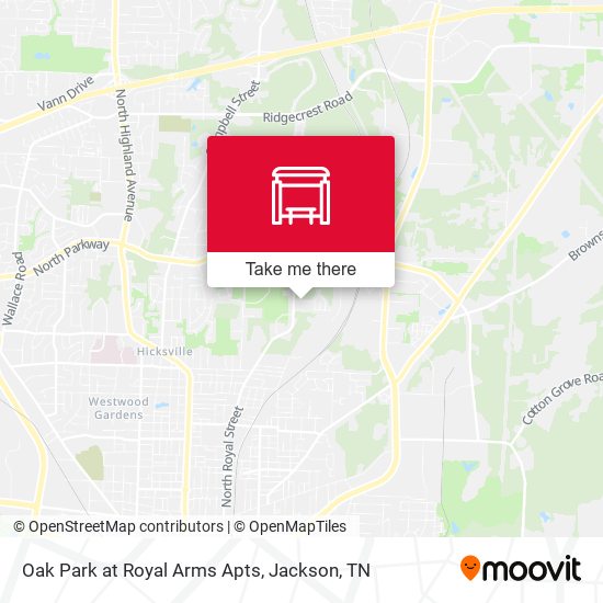 Oak Park at Royal Arms Apts map