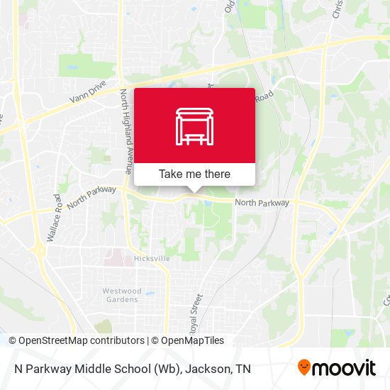 N Parkway Middle School (Wb) map
