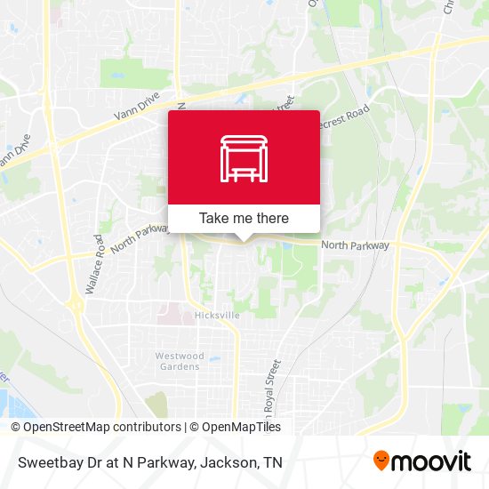 Sweetbay Dr at N Parkway map