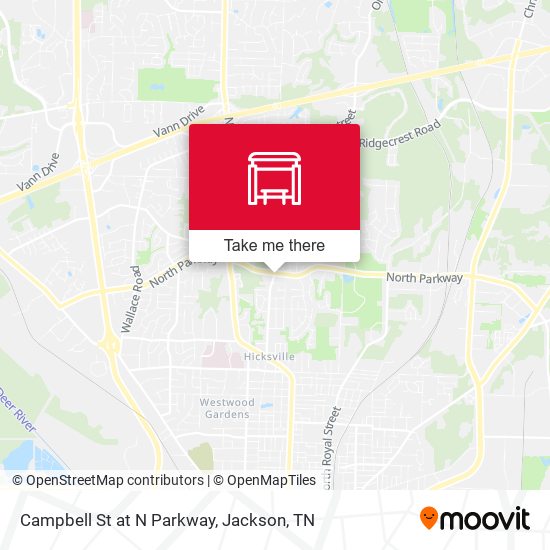 Campbell St at N Parkway map