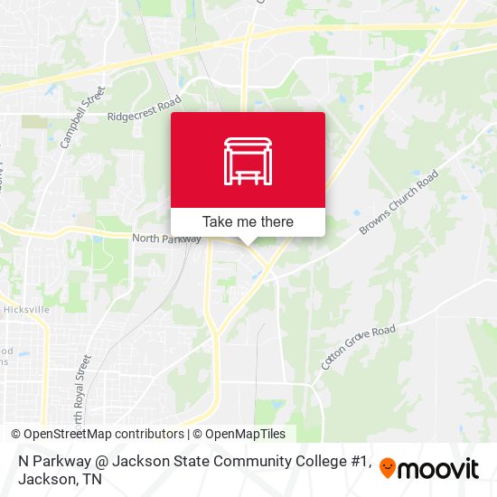 Mapa de N Parkway @ Jackson State Community College #1