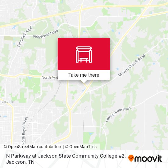 N Parkway at Jackson State Community College #2 map