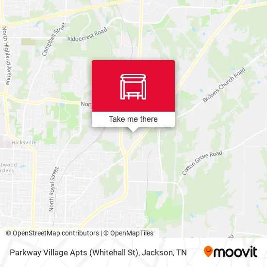 Parkway Village Apts (Whitehall St) map