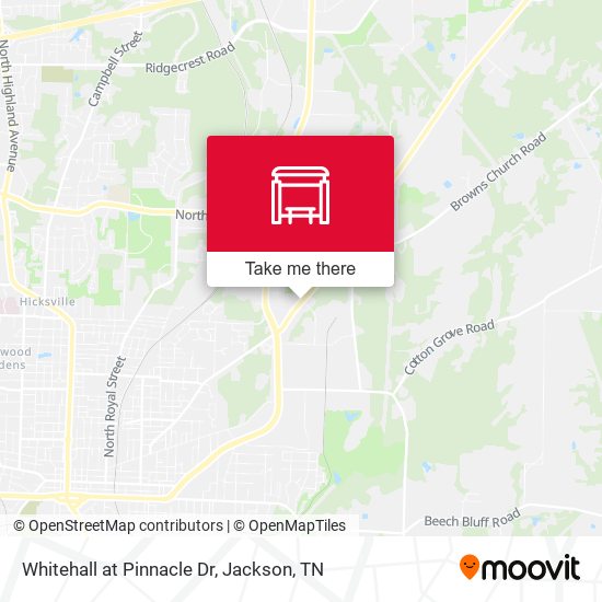 Whitehall at Pinnacle Dr map